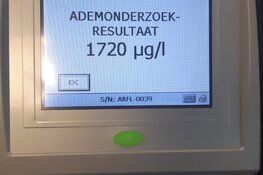 Stomdronken bestuurster aangehouden