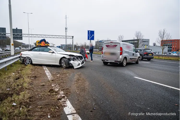 Aanrijding op A29 richting Barendrecht